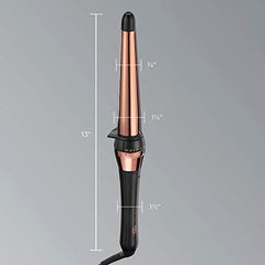 Conair Rose Gold Titanium Curling Wand, 1 ¼ - ¾ Inch