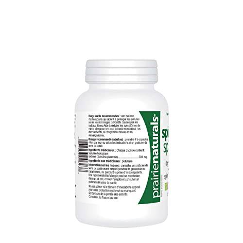 Prairie Naturals Organic Spirulina v Capsules 180 count