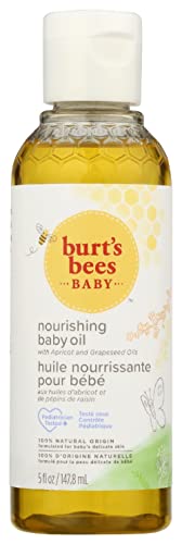 Burt's Bees Baby Nourishing Baby Oil, 100% Natural Origin Baby Skin Care, Paraben Free, Pediatrician Tested, 148ml