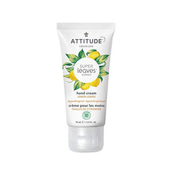 ATTITUDE Hand Cream, EWG Verified, Hypoallergenic, Plant and Mineral-Based Ingredients, Vegan and Cruelty-free Beauty and Personal Care Products, Lemon Leaves, 75 ml