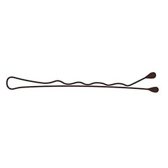 BaBylissPRO 2 Inch Crimped Bobby Pins, 1 Pound Box, Brown