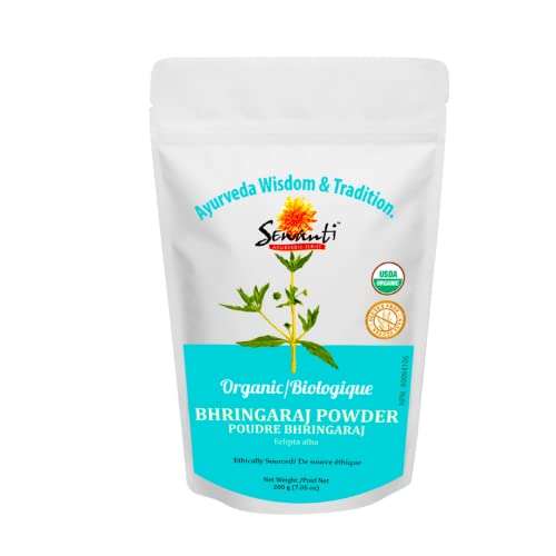 Organic Bhringaraj/Bhringraj Powder 200g/ NPN 80094106 / Eclipta Prostrata/For healthy hair, skin, and teeth