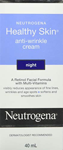 Neutrogena Anti Wrinkle Face Night Cream, Healthy Skin Retinol Face Cream, 40 mL(Packaging may vary)