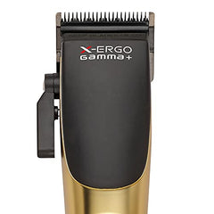 GAMMA+ X-Ergo Professional Cordless Clipper 9V Microchipped Magnetic Motor, 3 Custom Lids (Matte Chrome, Matte Gold, Matte Rose Gold)