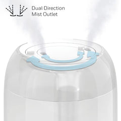 Honeywell HUL545WC Ultra Comfort™ Ultrasonic Cool Mist Humidifier, White, with Essential Oil Tray, Auto Shut-off, Ultra Quiet Operation, Dual Direction Mist Outlet, Cool Visible Mist