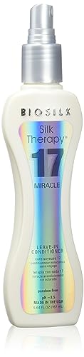 BioSilk Silk Therapy, 17 Miracle Leave-In Conditioner, 5.64 Fl Oz