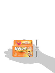 FLINTSTONES Multivitamins with Extra C for Kids, Helps with Normal Growth and Development, 60 Chewable Tablets