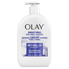 Olay Retinol 24 + Peptide Face Wash, Smoothing, Sulfate-Free, 473 mL