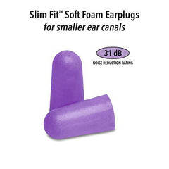 Mack's Slim Fit Soft Foam Earplugs, 50 Pair - Small Ear Plugs for Sleeping, Snoring, Traveling, Concerts, Shooting Sports & Power Tools