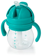 Oxo Tot 1 Transitions Straw Cup With Removable Handles, Teal, 6 Ounce