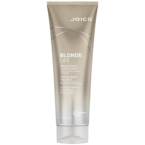 Joico Blonde Life Brightening Blonde Conditioner, Neutralizes Brassy Tones, Protect and Strengthen Bleached Hair, Anti Frizz with Coconut Oil, Sulfate Free