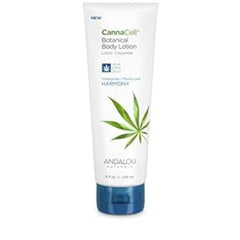 Andalou Naturals CannaCell Botanical Body Lotion - All Natural Body Lotion, Gentle and Effective for All Skin Types, 236 mL