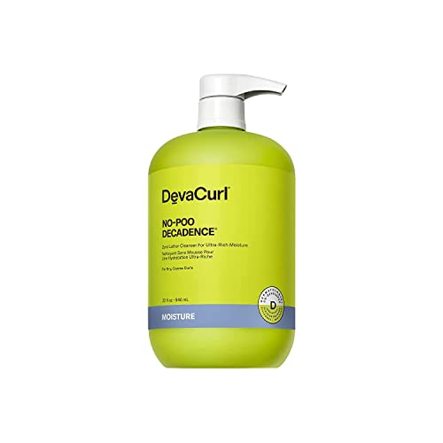 DevaCurl No-Poo Decadence, Zero Lather Cleanser for Ultra-Rich Moisture, 946mL