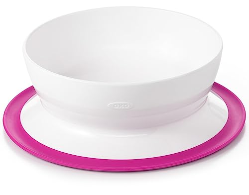 Oxo Tot Stick & Stay Bowl, Pink - Suction Bowl (61120500)