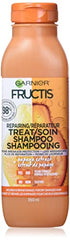 Garnier Fructis Damage Repairing Treat Shampoo, 98 Percent Naturally Derived Ingredients, Papaya, Nourish Dry Damaged Hair, Coconut, 11.8 Fl Oz