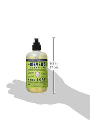 Mrs. Meyer's Clean Day Liquid Hand Soap, Cruelty Free and Biodegradable Hand Wash Made with Essential Oils, Lemon Verbena Scent, 370 ml Soap Pump Bottle