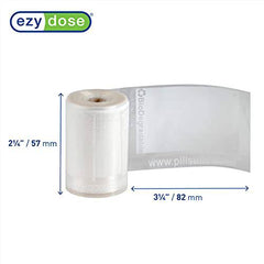 EZY DOSE Disposable Pill, Vitamin, and Medicine Organizer Pouches, Zippered Seal Bags, 400 Count White