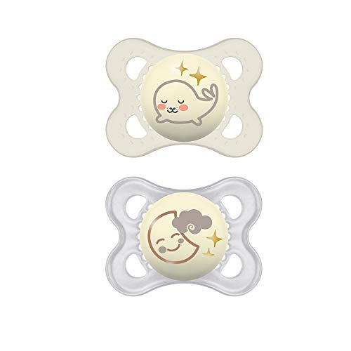 Night Pacifier for 0-6 months (2 pack), Unisex