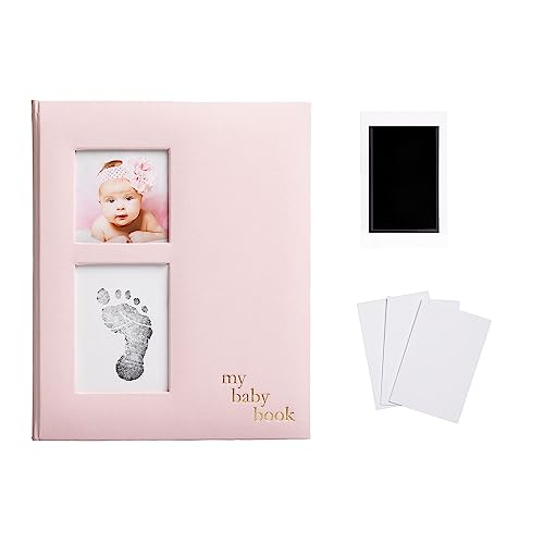 Pearhead Babybook, Pink Linen