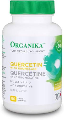 Organika Quercetin with Bromelain- High Availability, Immune System Support, Allergy and Inflammation Support- 60tabs