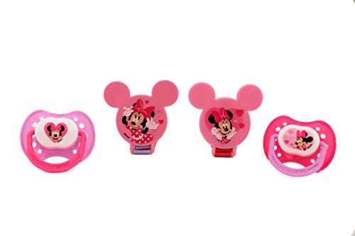 MINNIE 2 PACK PACIFIER AND 2 CLIPS