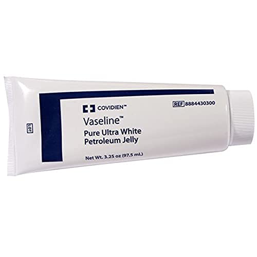 Medical Grade Vaseline Pure Ultra White Petroleum Jelly, 3.25 oz (97.5 mL) Tubes only - Zecoya