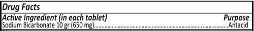 Sodium Bicarbonate Tablets USP 650 mg (10 Grains) for Relief of Acid Indigestion, Heartburn, Sour Stomach & Upset Stomach 1000 Tablets per Bottle by CitraGen Pharmaceuticals Inc