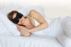 Bucky 40 Blinks No Pressure Solid Eye Mask for Sleep & Travel, Strawberry, One Size