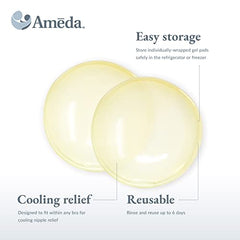 Ameda ComfortGel Hydrogel Pads, Clear