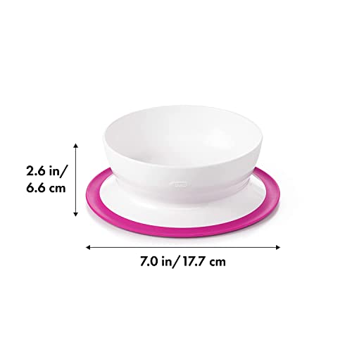 Oxo Tot Stick & Stay Bowl, Pink - Suction Bowl (61120500)