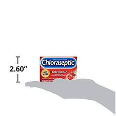 Chloraseptic Fast Acting Sore Throat Lozenges with Soothing Liquid Centre, Cherry Flavour, 15 Lozenges