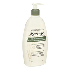 Aveeno Body Lotion with Pump, Active Naturals Daily Moisturizing Unscented Cream for Dry Skin, 532mL (Packaging May Vary)