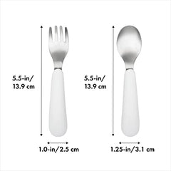 OXO Tot Training Fork/Spoon Set, Teal