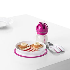 Oxo Tot Stick & Stay Plate, Pink, Suction Plate (61120800)