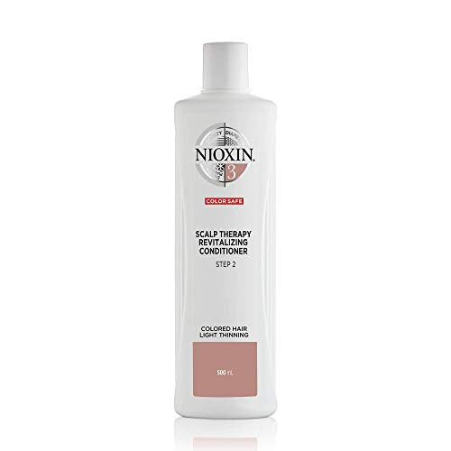 Nioxin System 3 Scalp Therapy Conditioner, For Color Treated Hair with Light Thinning, 16.9 fl oz