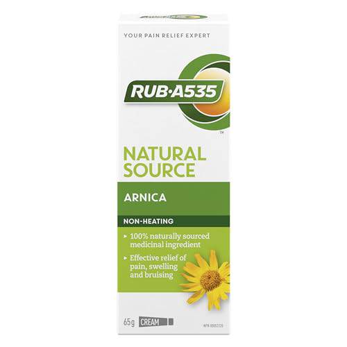 RUB·A535 Natural Source Arnica Cream for Inflammation & Pain Relief, Maximum Strength, 65-g