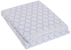 Kushies Deluxe Change Pad Terry, White/Lilac Ornament