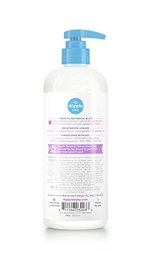 Dapple Baby Calming Baby Lotion, Lavender & Jasmine, 16.9 fl.Oz