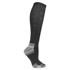 Dr. Scholl's Women's Advanced Relief Blisterguard Socks - 2 & 3 Pair Packs - Non-Binding Cushioned Moisture Management, Black - Knee High (2 Pairs), 4-10