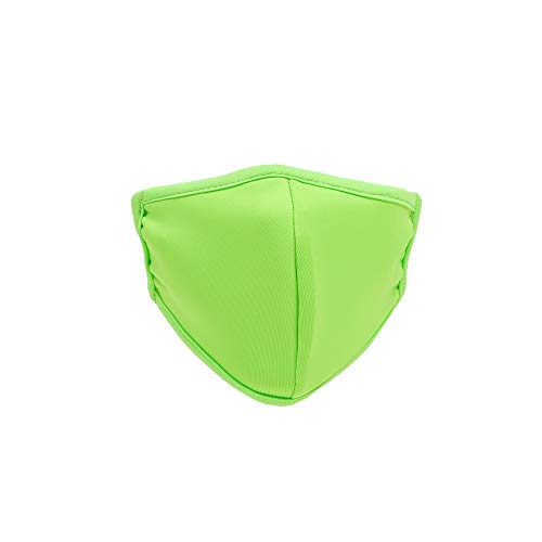 Bodico neon Cotton/polyester Washable Kids Face Mask, Green 1 Countgreen