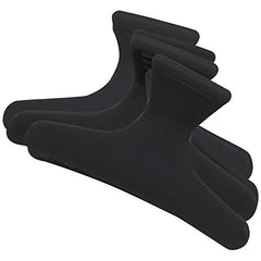 BaBylissPRO Plastic Jaw Clips- Black, 12 per pack