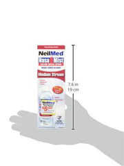 NeilMed Nasamist Medium Stream Saline Nasal Spray, 6 Ounce