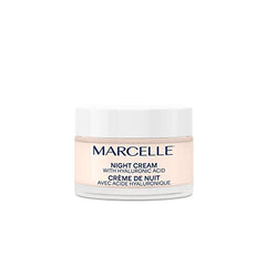 Marcelle Night Cream with Hyaluronic Acid, Vegan, Cruelty-Free, Clean Formula, Non-Comedogenic, Fragrance-Free, Paraben-Free, Mineral Oil-Free, Hypoallergenic, 50 mL