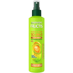 Garnier 10-In-1 Repairing Leave-In Spray For Frizzy & Dry Hair with Heat Protection, Fructis Sleek & Shine, With Argan Oil and Plant Keratin - 239ml