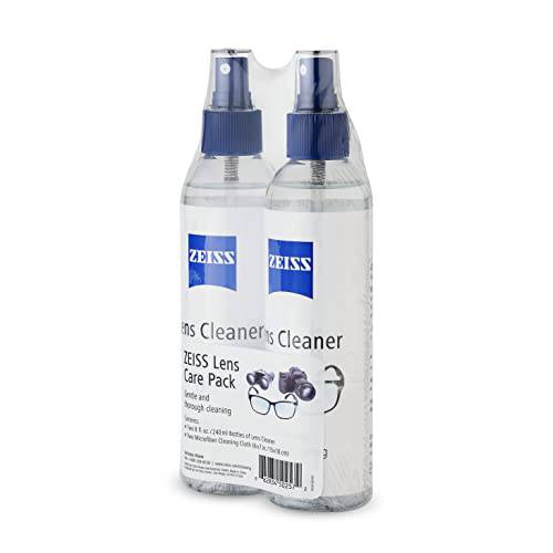 Zeiss Lens Care Pack - 2 - 8 Ounce Bottles of Lens Cleaner, 2 Microfiber Cleaning Cloths