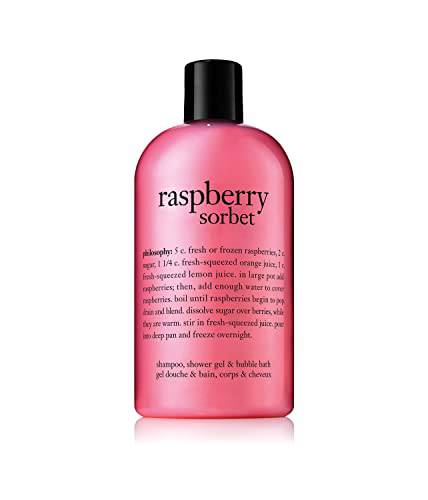 raspberry sorbet shampoo, shower gel & bubble bath