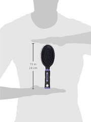 Conair Salon Results Hairbrush, 1 Travel Hairbrush and 1 Full-Sized Brush Included, Hairbrushes for Women and Men, Color May Vary, 2 Pack