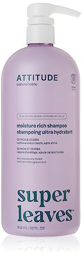 ATTITUDE Hair Shampoo, EWG Verified, Plant- and Mineral-Based Ingredients, Vegan and Cruelty-free Beauty and Personal Care Products, Moisture Rich, Quinoa and Jojoba, 946 ml