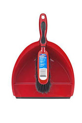 Vileda Dustpan Set - Soft Bristle Brush, Compact Size - Zecoya