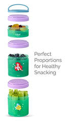 Whiskware Disney Princess Stackable Snack Pack, 1/3 Cup+1 Cup+1 Cup, Belle